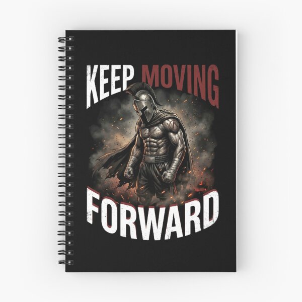Item preview, Keep Moving Forward Spartan Warrior Motivational Design designed and sold by Mind-Echo.