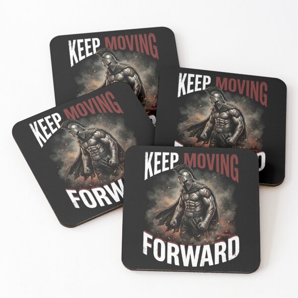 Item preview, Keep Moving Forward Spartan Warrior Motivational Design designed and sold by Mind-Echo.