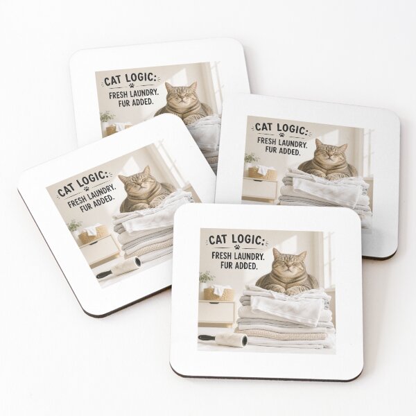 Item preview, Cat Logic Fresh Laundry Fur Added designed and sold by LovelyCatGalaxy.