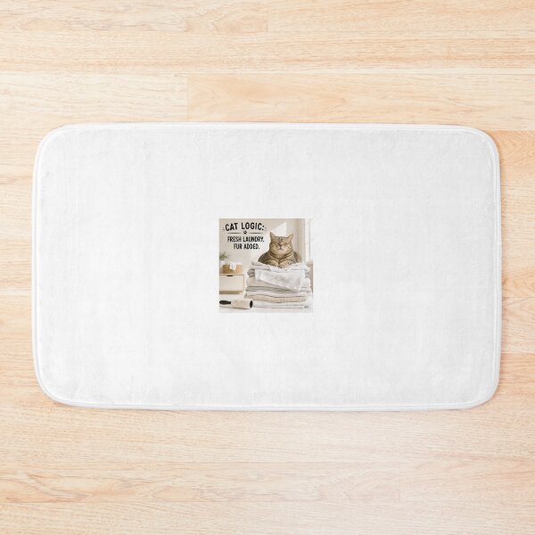 Item preview, Cat Logic Fresh Laundry Fur Added designed and sold by LovelyCatGalaxy.