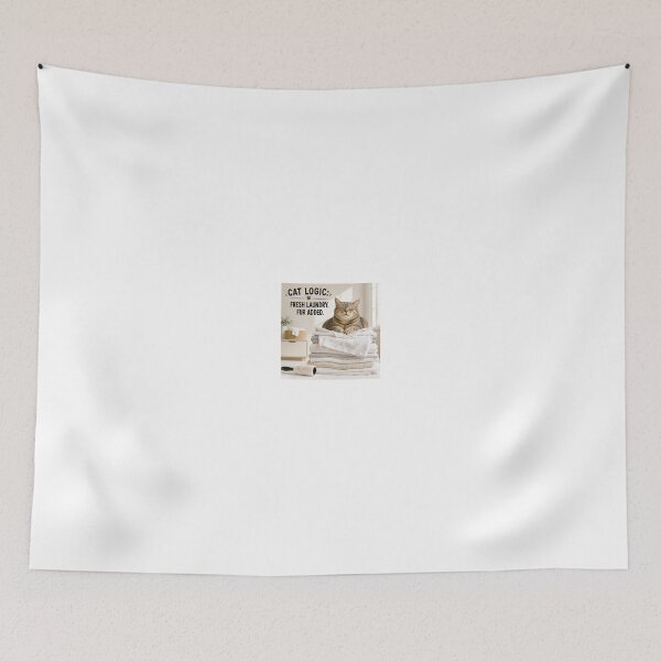 Item preview, Cat Logic Fresh Laundry Fur Added designed and sold by LovelyCatGalaxy.