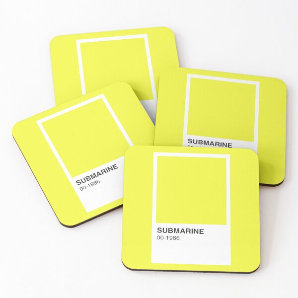 Item preview, Yellow Song Album Submarine Colour Swatch - Yellow Border designed and sold by The Colourful Game.