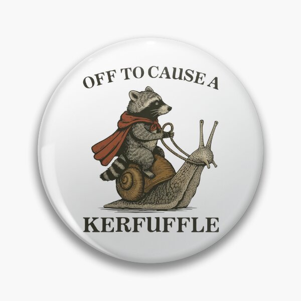 Item preview, Off to Cause a Kerfuffle Funny Raccoon meme designed and sold by suhairee-studio.