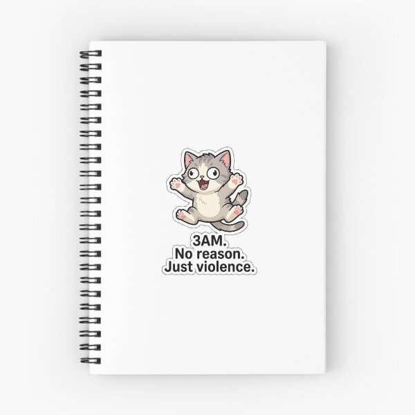 Item preview, 3AM No Reason Just Violence Cat designed and sold by IntrovertEngineer11.