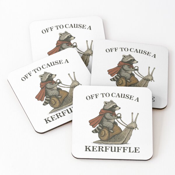 Item preview, Off to Cause a Kerfuffle Funny Raccoon meme designed and sold by suhairee-studio.