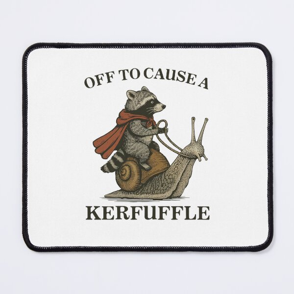 Item preview, Off to Cause a Kerfuffle Funny Raccoon meme designed and sold by suhairee-studio.