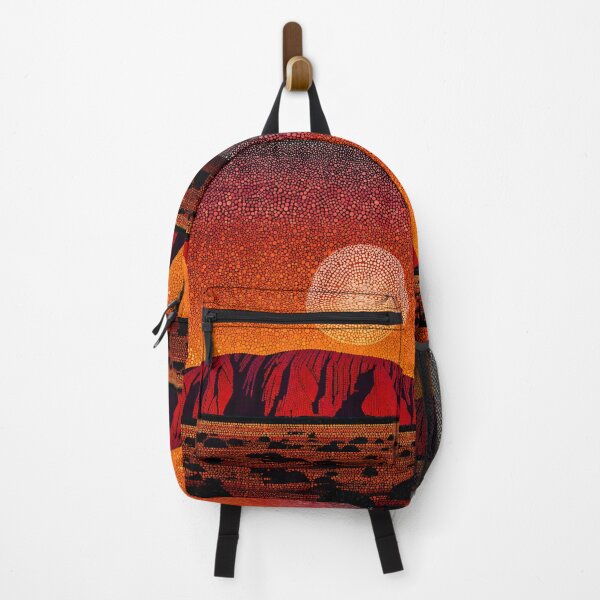 Item preview, Aboriginal Inspired Dot Art - Crimson Sun At Uluru designed and sold by GrinGalore.