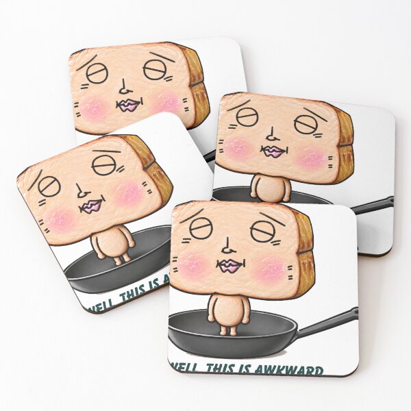 Item preview, Funny Steak Character - Well This Is Awkward designed and sold by Surreal Characters & Cute Pups.