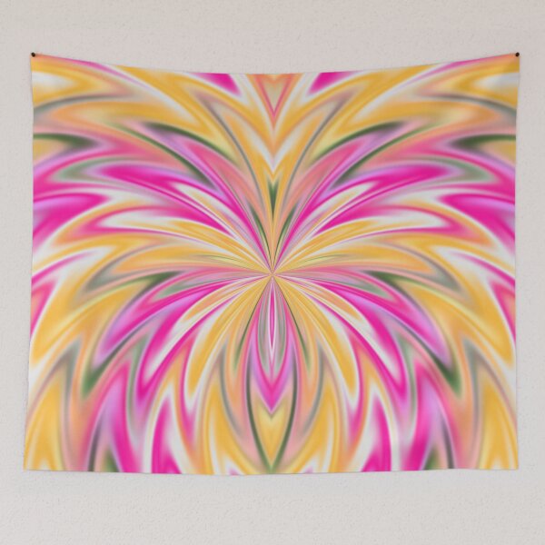Item preview, Abstract Fractal Butterfly 22 (Pink, Yellow) designed and sold by SXW Designs.