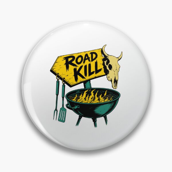 Item preview, Road Kill BBQ Grill Skull Outdoor Cooking Fan designed and sold by AntiqueImages.