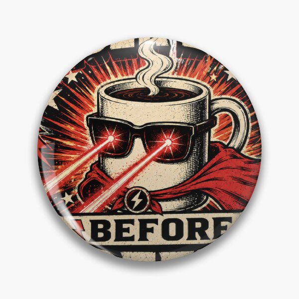 Item preview, Laser Eyes Before Coffee designed and sold by AshleySayMyName.