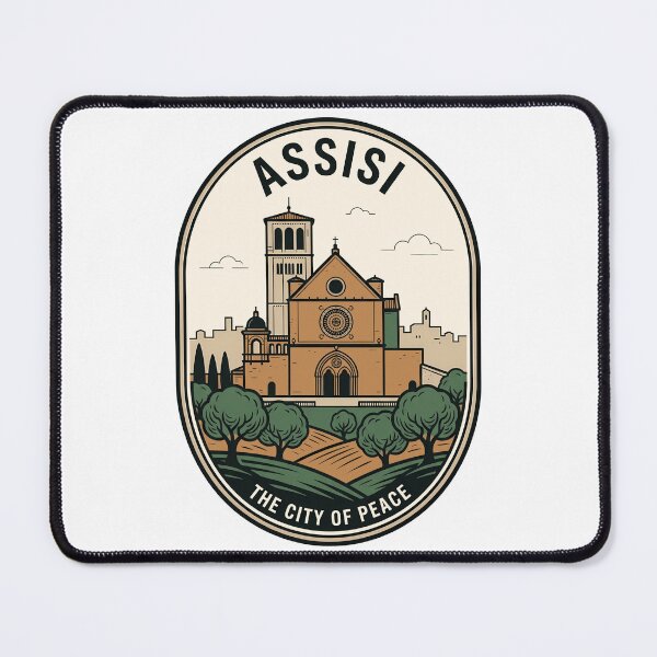 Item preview, Assisi Italy Basilica City of Peace Vintage Badge designed and sold by k3rstman1.