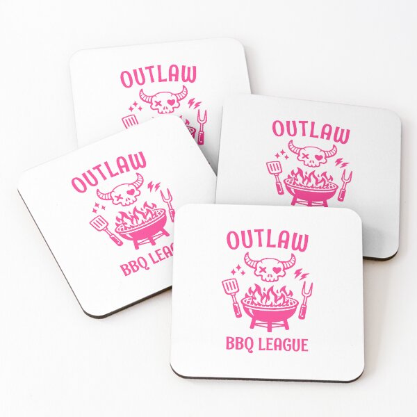 Item preview, Outlaw BBQ League Skull Grilling Pitmaster designed and sold by AntiqueImages.