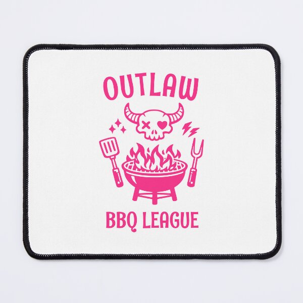Item preview, Outlaw BBQ League Skull Grilling Pitmaster designed and sold by AntiqueImages.