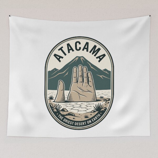 Item preview, Atacama Desert Chile Mano del Desierto Vintage Badge designed and sold by k3rstman1.