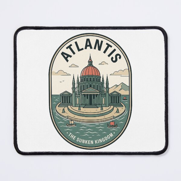 Item preview, Vintage Atlantis Sunken Kingdom Mythological Lost City designed and sold by k3rstman1.