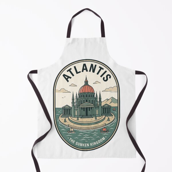Item preview, Vintage Atlantis Sunken Kingdom Mythological Lost City designed and sold by k3rstman1.