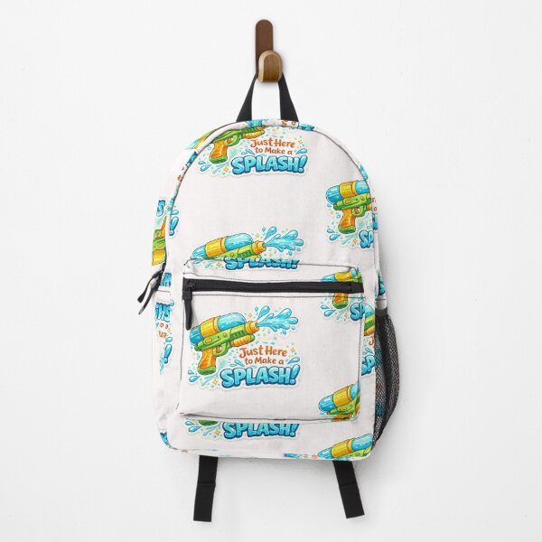 Item preview, Just Here to Make a Splash Water Gun Sticker designed and sold by Ishratparween11.