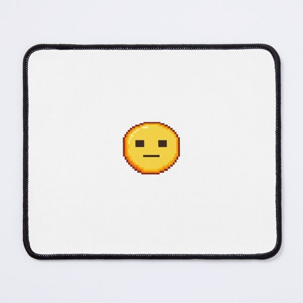 Item preview, Blank Face Pixel Emoji – Retro 8 Bit Emotionless Reaction Sticker designed and sold by ANiyati.