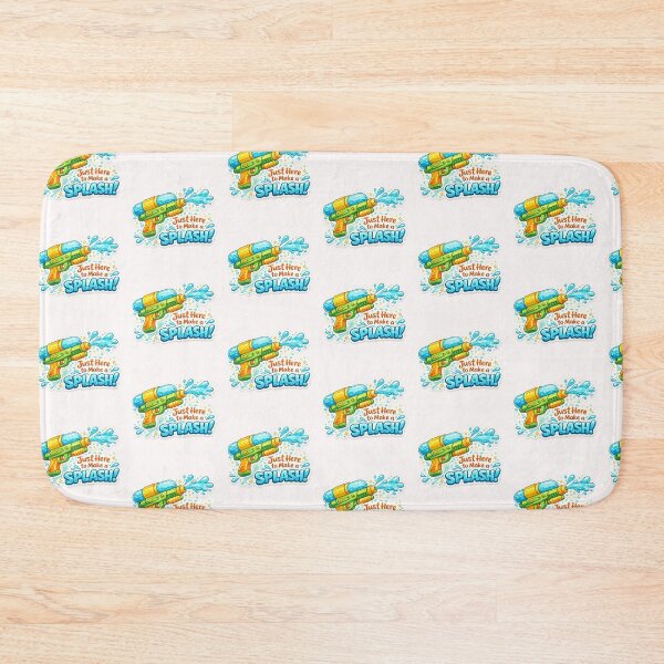 Item preview, Just Here to Make a Splash Water Gun Sticker designed and sold by Ishratparween11.