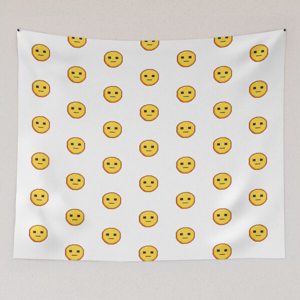 Item preview, Blank Face Pixel Emoji – Retro 8 Bit Emotionless Reaction Sticker designed and sold by ANiyati.