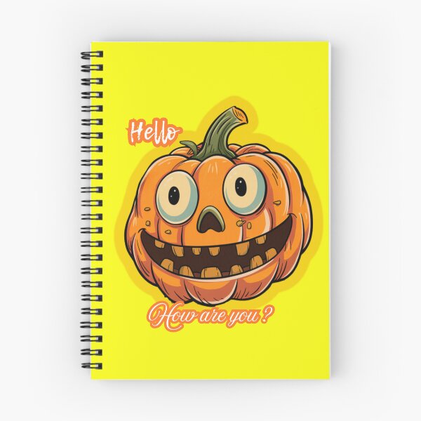 Item preview, Funny Pumpkin with hello text designed and sold by Queen-Sheeba.