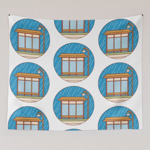 Item preview, Copy of nostalgic rainy bus stop at midnight, cinematic mood designed and sold by Senglaopattern.