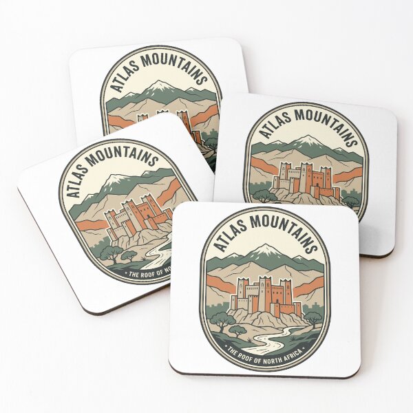 Item preview, Atlas Mountains North Africa Vintage Travel Badge designed and sold by k3rstman1.