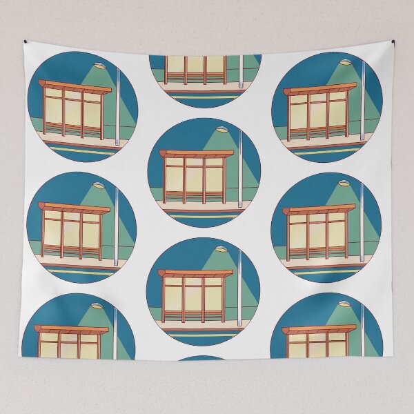 Item preview, Copy of nostalgic rainy bus stop at midnight, cinematic mood designed and sold by Senglaopattern.