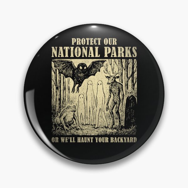 Artikelvorschau, Schützt unsere Nationalparks, sonst spuken wir in euren Gärten! Horror! entworfen und verkauft von nosu-art-pod.