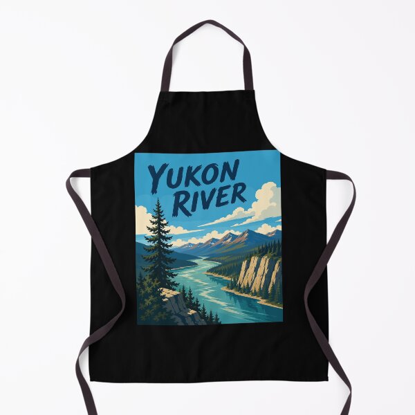 Item preview, Yukon River, USA-Canada, Vintage Art Travel Landscape designed and sold by MaateoDesign.