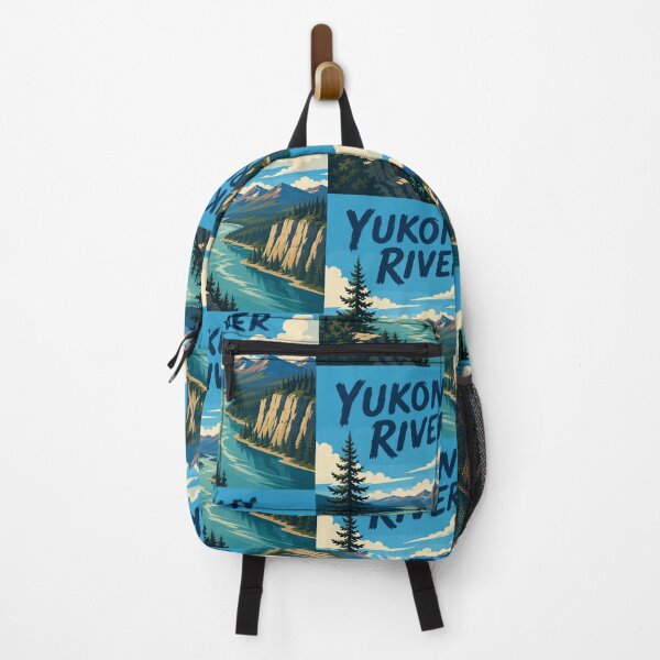 Item preview, Yukon River, USA-Canada, Vintage Art Travel Landscape designed and sold by MaateoDesign.