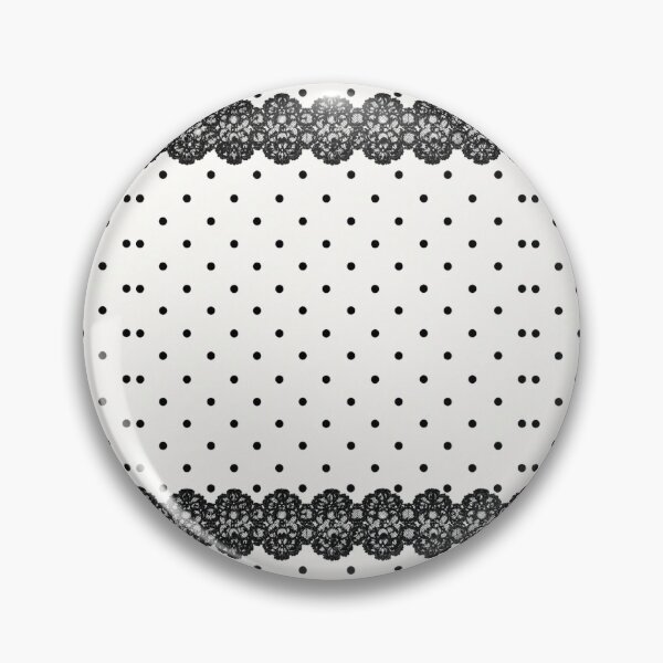 Item preview, Elegant Black Lace Polka Dot Pattern designed and sold by Aramdesing.