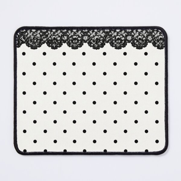 Item preview, Elegant Black Lace Polka Dot Pattern designed and sold by Aramdesing.