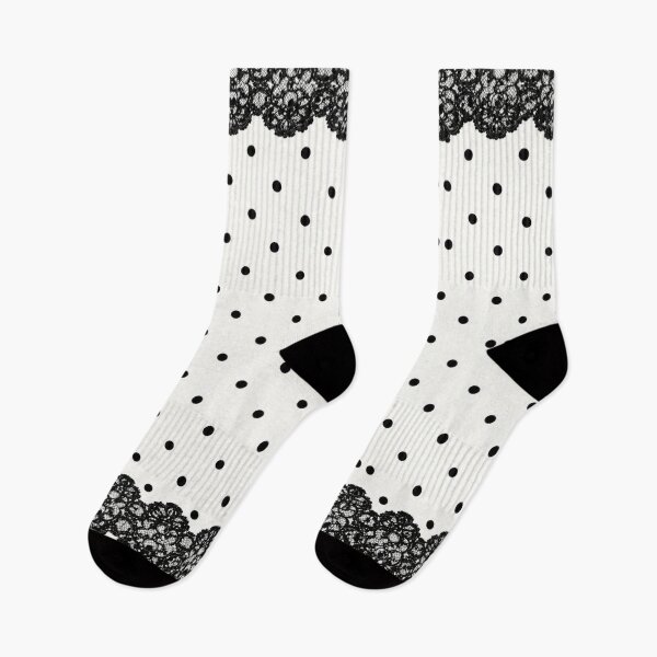 Item preview, Elegant Black Lace Polka Dot Pattern designed and sold by Aramdesing.