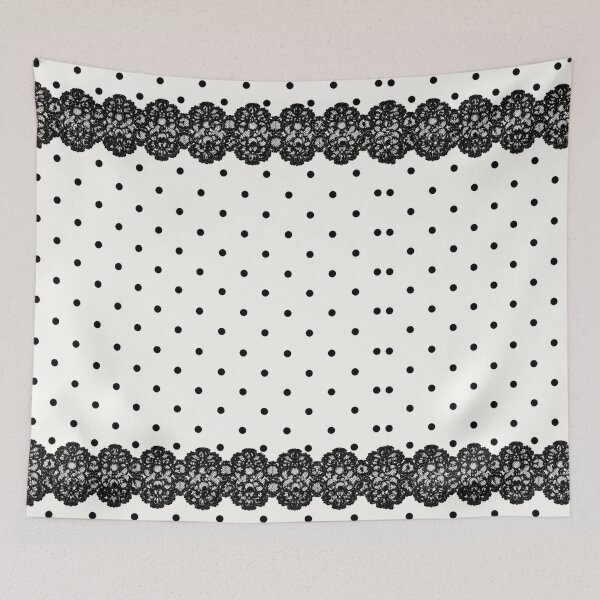 Item preview, Elegant Black Lace Polka Dot Pattern designed and sold by Aramdesing.