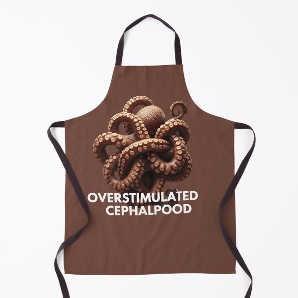 Item preview, Funny Overstimulated Cephalopod Sticker – Realistic Octopus Burnout T-Shirt designed and sold by ZyxDes.