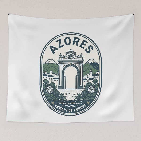 Item preview, Vintage Azores Portugal Travel Badge Hawaii of Europe designed and sold by k3rstman1.