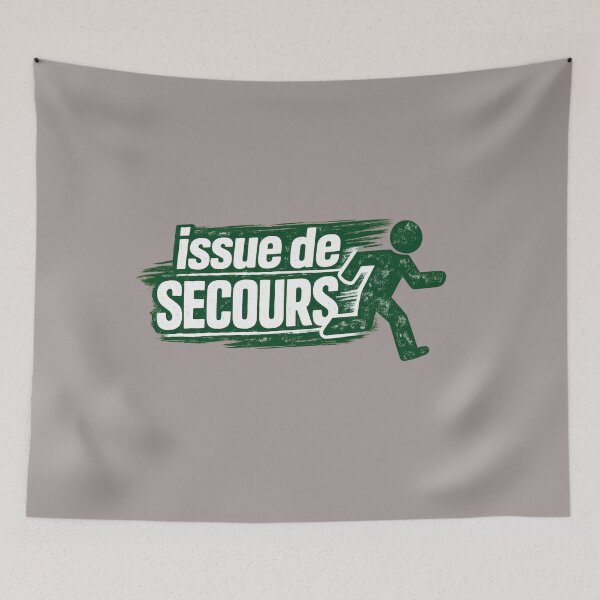 Item preview, Issue de Secours - Vintage French Text Design designed and sold by FilBlue.