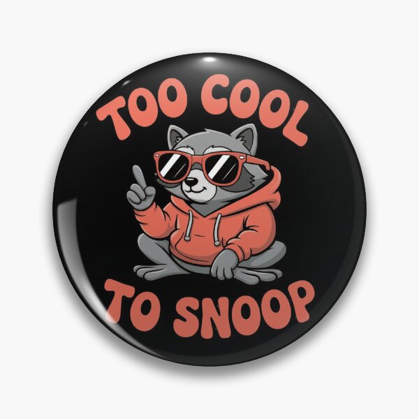 Item preview, Cute Chill Raccoon Cartoon Too Cool To Snoop Funny Animal Pun designed and sold by anamul43.
