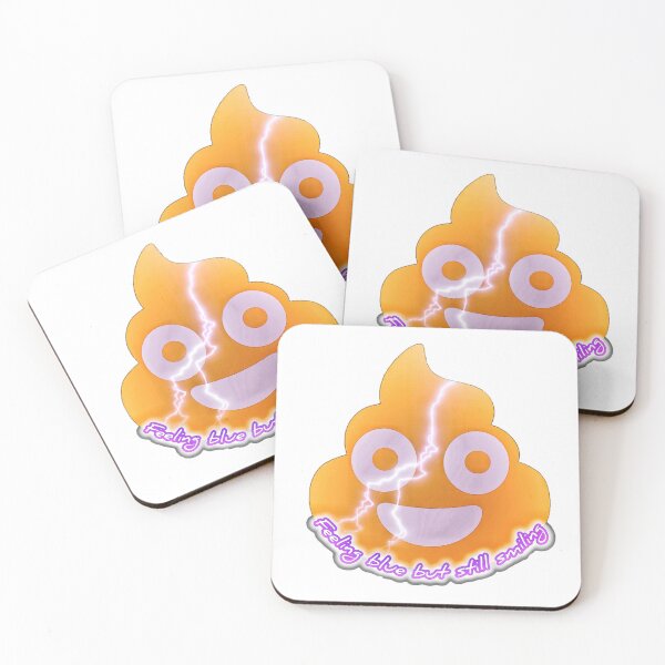 Item preview, Creative Poop Emoji Vector Illustration. Feeling blue but still smiling designed and sold by Magazinegallery.