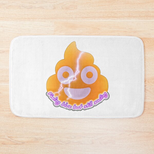 Item preview, Creative Poop Emoji Vector Illustration. Feeling blue but still smiling designed and sold by Magazinegallery.