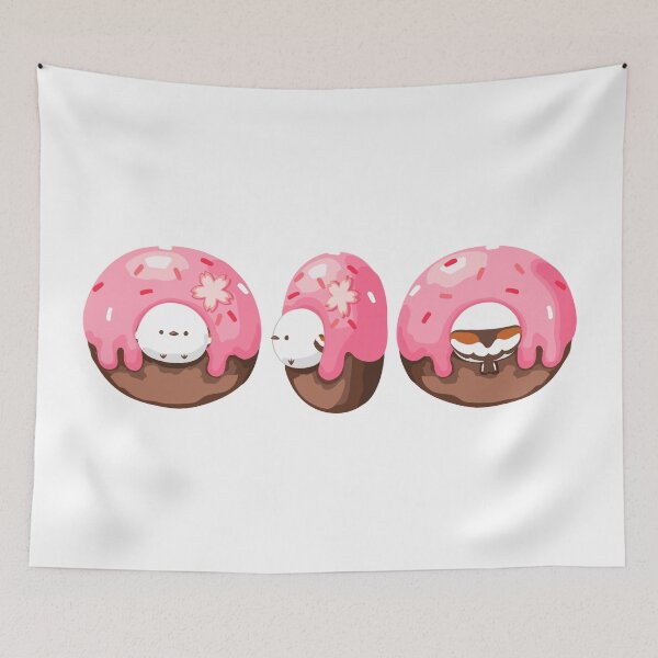 Item preview, Doughnuts【Long-tailed tit】pink designed and sold by rizuNM.