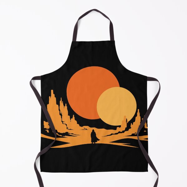 Item preview, Retro SciFi Twin Suns Desert Silhouette designed and sold by WorldEngine.