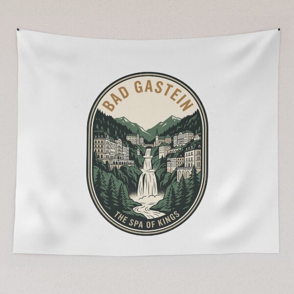 Item preview, Bad Gastein Austria Spa Of Kings Retro Travel designed and sold by k3rstman1.