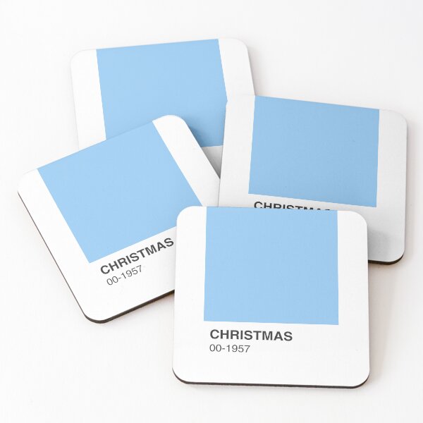 Item preview, Christmas Blue Song Colour Swatch - Full Width designed and sold by The Colourful Game.