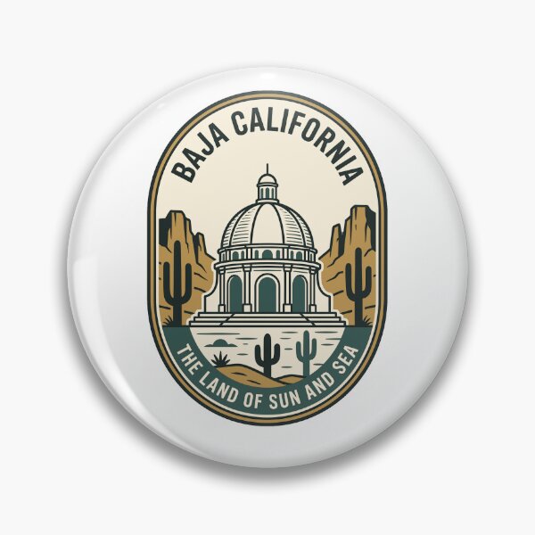 Item preview, Baja California Vintage Desert Mission Badge designed and sold by k3rstman1.