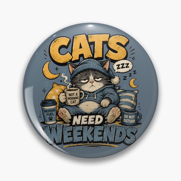 Item preview, Tired Weekend Cat designed and sold by Fab-Haven.