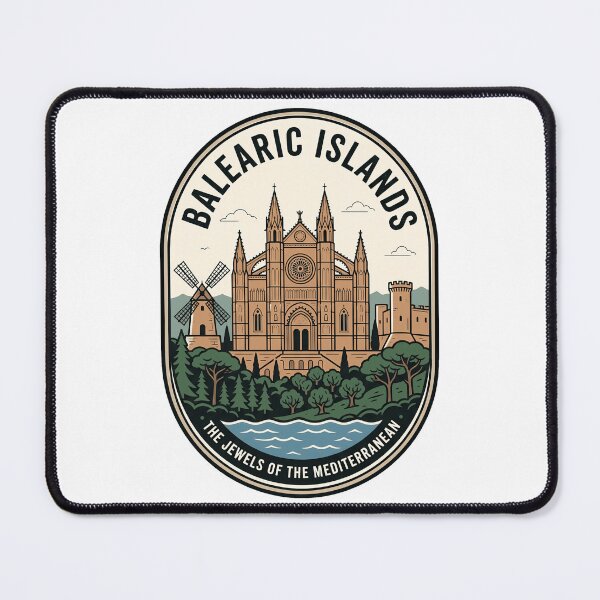 Item preview, Vintage Balearic Islands Palma Cathedral Travel Badge designed and sold by k3rstman1.