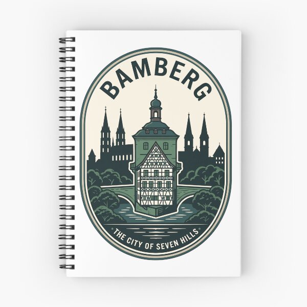 Item preview, Bamberg Germany Old Town Hall Vintage Travel Badge designed and sold by k3rstman1.